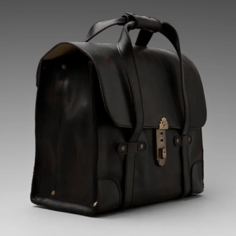 Will Leather Goods Everett Satchel Leather Briefcase